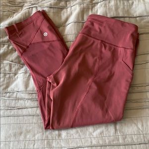 Red lululemon leggings